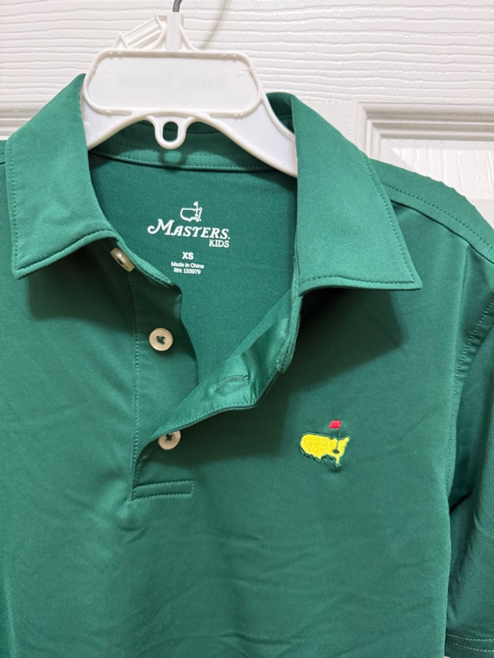 Masters Green Polo with Yellow Embroidered Logo - Picture 2 of 3